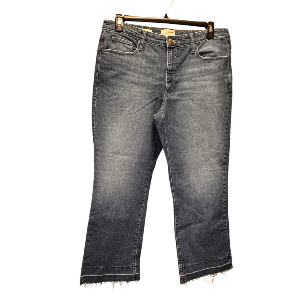 Universal Thread Blue Boot Cut ankle raw hem Jeans Classic Denim‎ 14 R